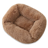 Square Dog Bed Super Soft Warm Plush Cat