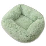 Square Dog Bed Super Soft Warm Plush Cat