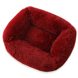 Square Dog Bed Super Soft Warm Plush Cat