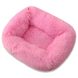 Square Dog Bed Super Soft Warm Plush Cat