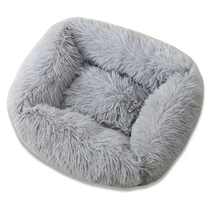 Square Dog Bed Super Soft Warm Plush Cat