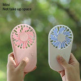 USB Recharging Handheld Outdoor Ultra Slim Portable Pocket Fan Cool Air Mini Fan