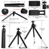 10 " Ring Light Camera Tripod Mini Camera Holder Slip Clip Set