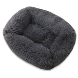 Square Dog Bed Super Soft Warm Plush Cat