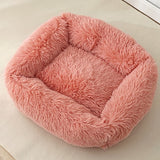 Square Dog Bed Super Soft Warm Plush Cat