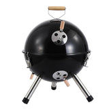 🏆 Novel Portable Stainless Steel Spherical Grill BBQ Grill Non-stick Surface Barbecue Grill Outdoor Camping Picnic Tool 【Ship from US】